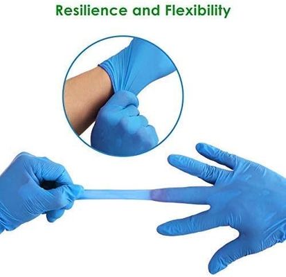 Nitrile Coated Gloves  Examination Nitrile Gloves Powder Free High Tensile Strength Multi Purpose No Chemical Residue