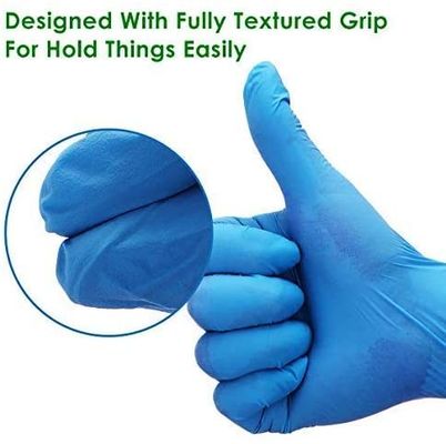 Nitrile Coated Gloves  Examination Nitrile Gloves Powder Free High Tensile Strength Multi Purpose No Chemical Residue