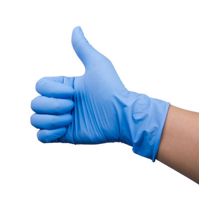 Medium Disposable Blue Nitrile Gloves Powder Free
