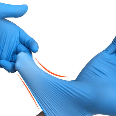 Blue  Large Nitrile Gloves Medical Examination Industrial Multi Use Disposable Powder Free Nitrile Gloves With CE FDA