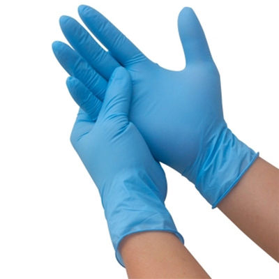 Blue  Large Nitrile Gloves Medical Examination Industrial Multi Use Disposable Powder Free Nitrile Gloves With CE FDA