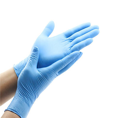 4 Mil Disposable Medical Nitrile Gloves , FDA510K Disposable Powder Free Nitrile Gloves