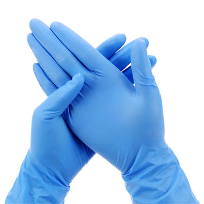 4 Mil Disposable Medical Nitrile Gloves , FDA510K Disposable Powder Free Nitrile Gloves