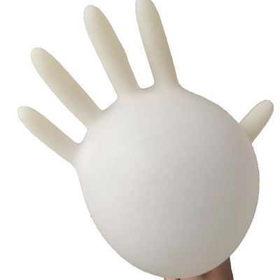 No Odor Disposable Medical Latex Gloves , Latex Non Powdered Disposable Gloves