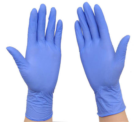 Wholesale Blue Powder Free Non-Medical Nitrile Gloves With High Quality Disposable NItrile gloves