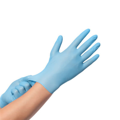 Hot selling CE  approved food grade powder free nitrile examination disposable gloves