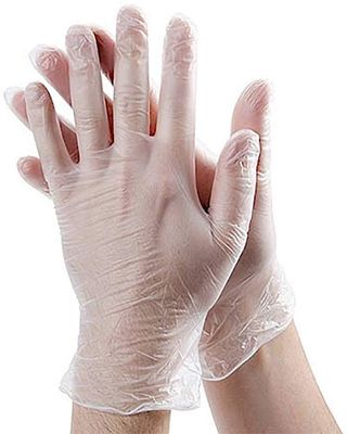 Hand Protection White Disposable Medical PVC Gloves