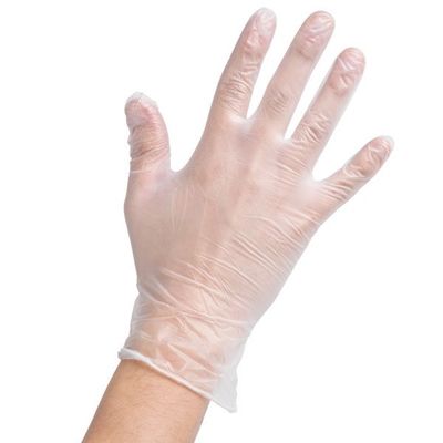 Hand Protection White Disposable Medical PVC Gloves