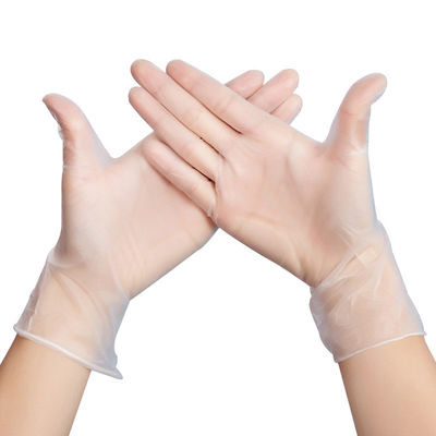 Dust Free Disposable Medical PVC Gloves , Latex Free Powder Free Vinyl Gloves