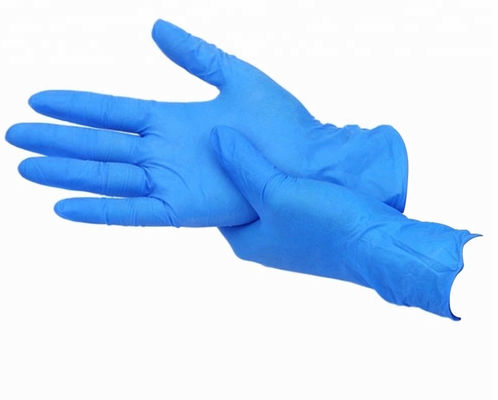 FDA 510K Disposable Medical Nitrile Gloves , Disposable Nitrile Gloves Powder Free