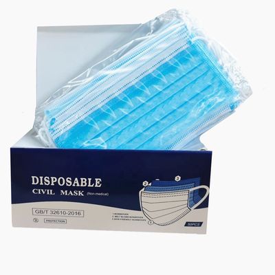 Ear Wearing Nonwoven Disposable Earloop Face Mask