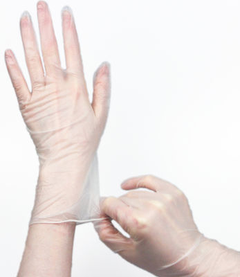 Transparent Non Slip Dental Disposable Vinyl Hand Gloves