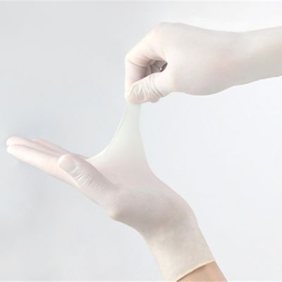 Anti Virus Disposable Medical Nitrile Gloves , Dentist Non Sterile Nitrile Examination Gloves
