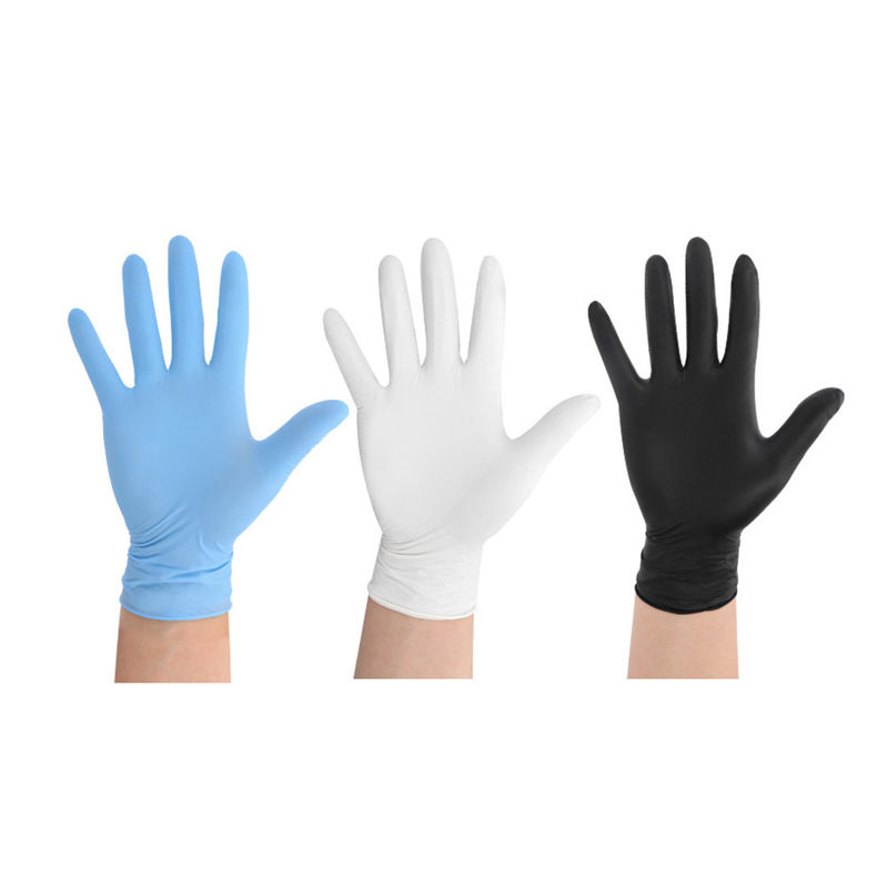 FDA 510K Disposable Medical Nitrile Gloves , 8 Mil Disposable Nitrile Gloves