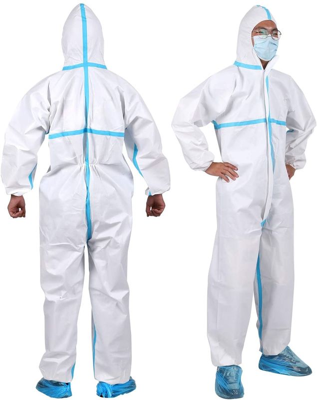 Heavy Duty Full Body Hooded Disposable Medical Clothing