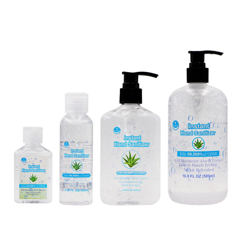 Alcohol Antibacterial Hand Sanitizer , 240ml Antiseptic Hand Sanitizer Gel